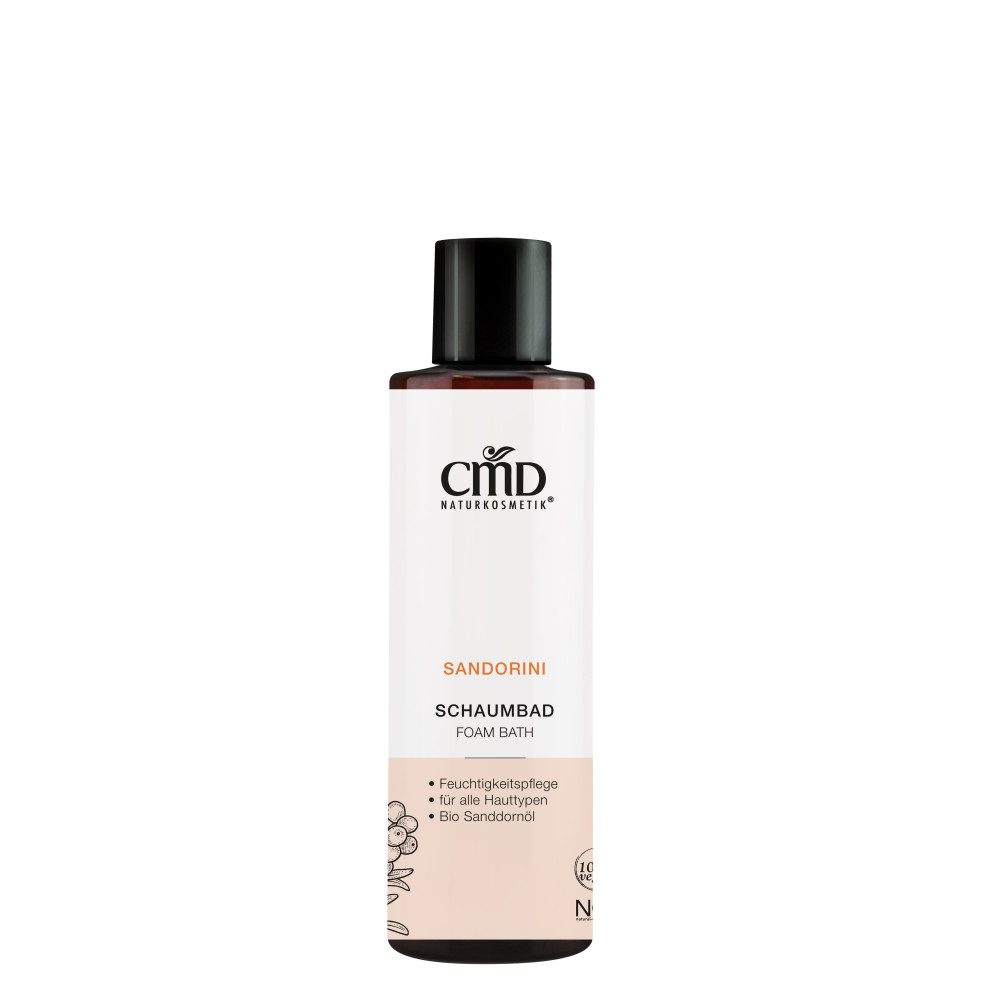 CMD Naturkosmetik Badezusatz Schaumbad – Bio Sanddornöl – Wellnessbad – Vegan – Naturkosmetik