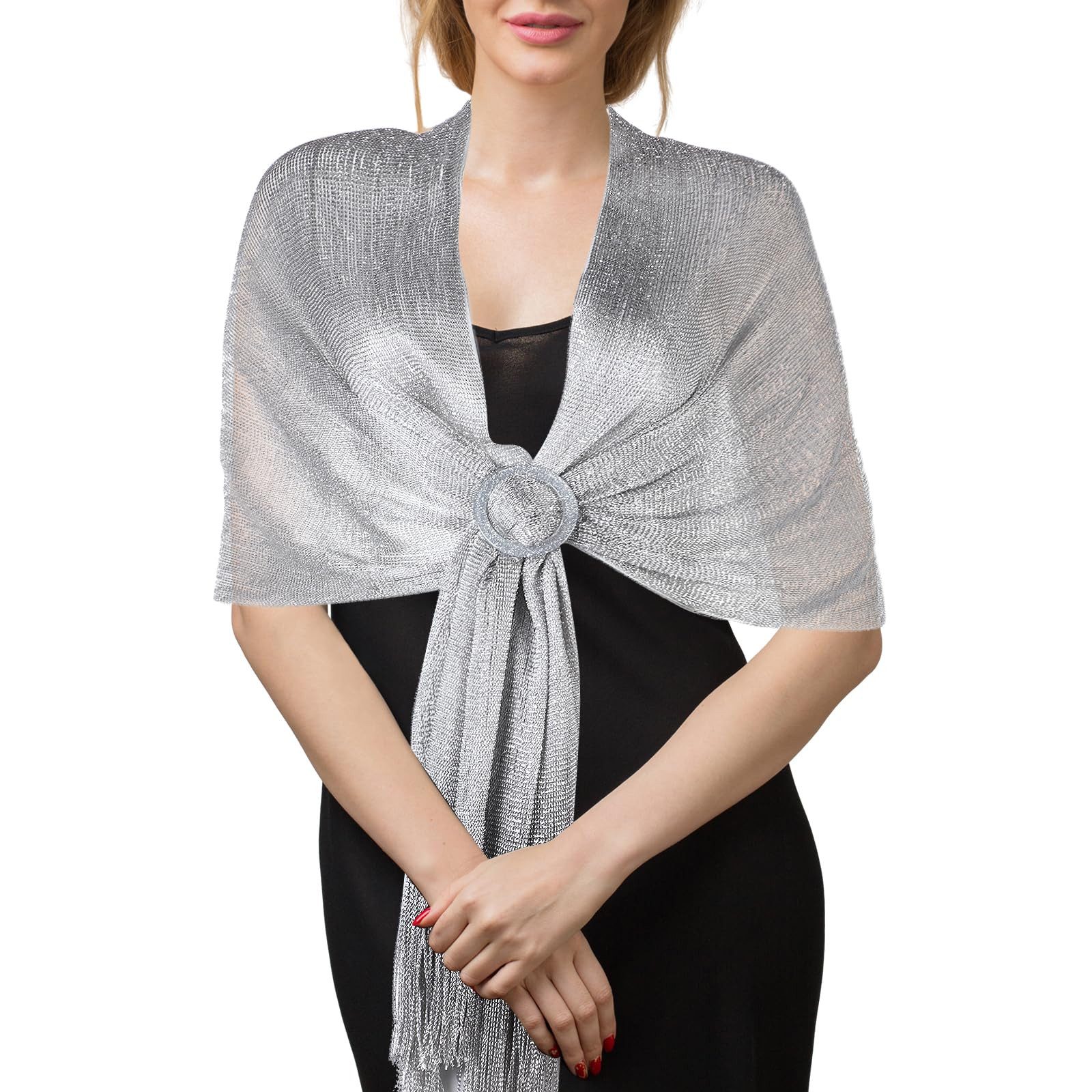 Zaewry Modeschal Schals und -Tücher für Abendveranstaltungen/Hochzeiten/Festkleider, (mit kostenloser Schnalle)