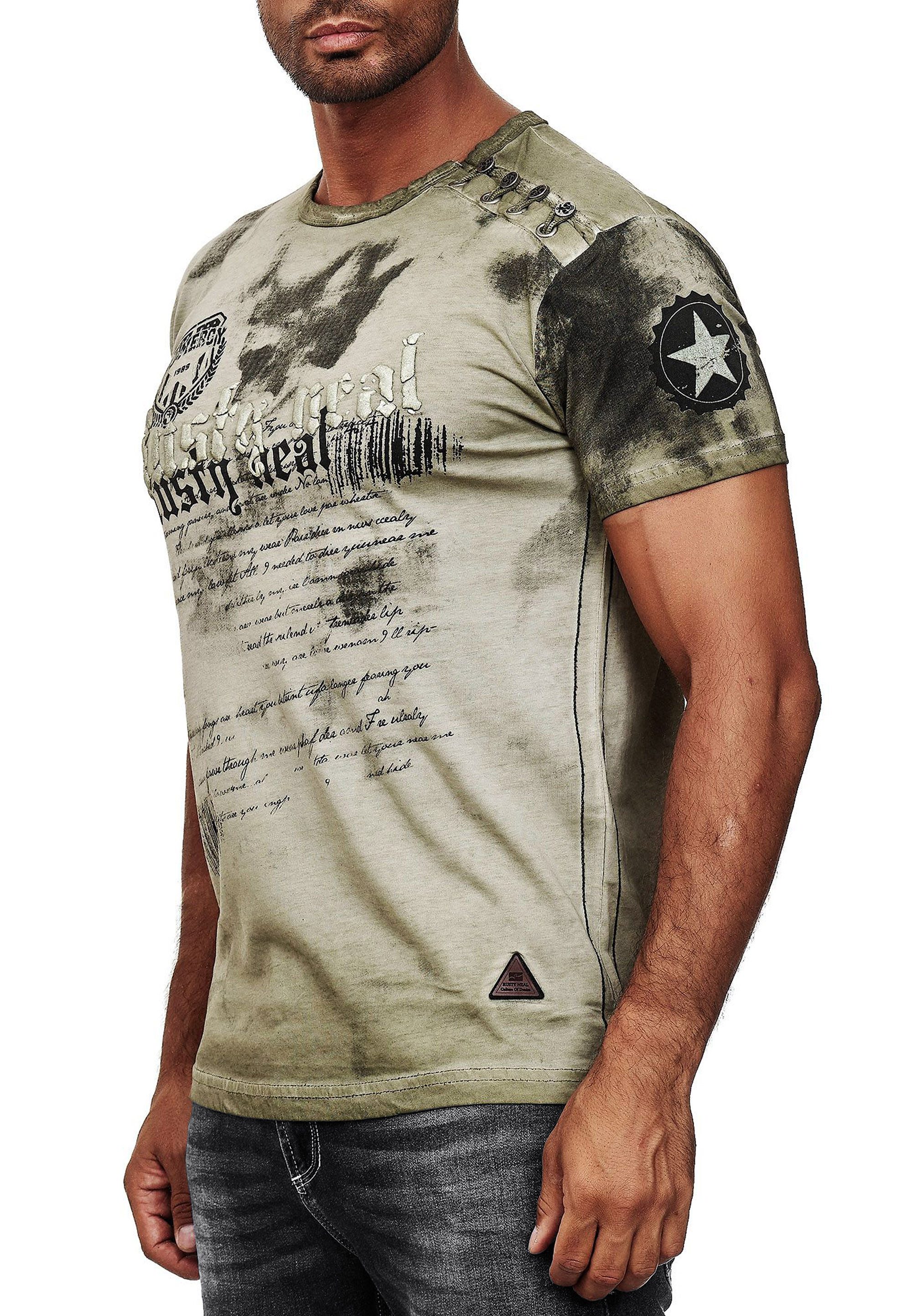 R-NEAL T-Shirt Herren T-Shirt Verwaschen mit günstig online kaufen