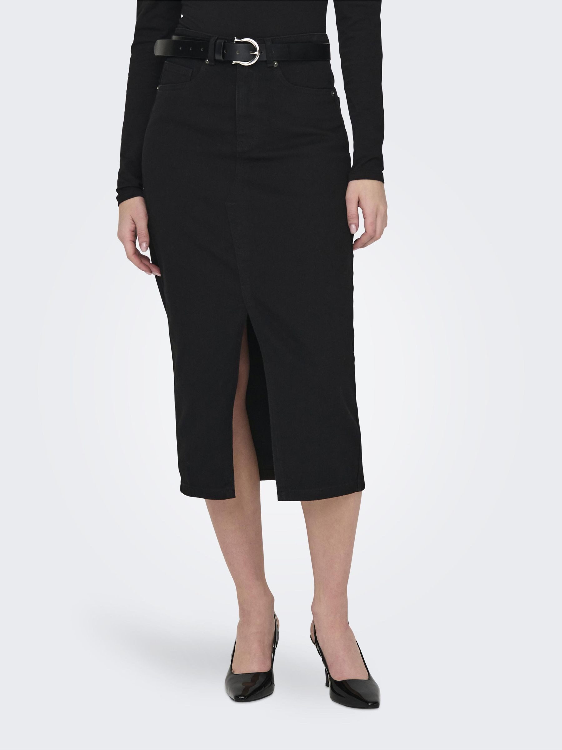Jeansrock ONLSIRI FRONT SLIT SKIRT DNM GUA NOOS