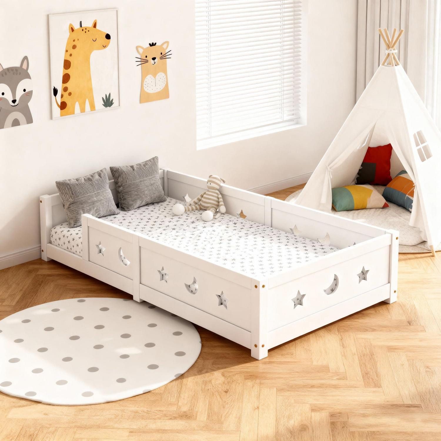 LuxusKollektion Hausbett Montessori Bett 90x200 cm