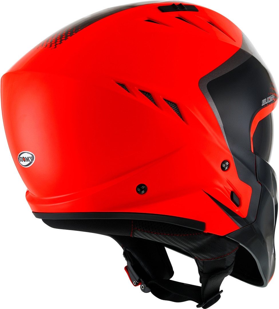 Suomy Motorradhelm Armor Crew 2023 Jethelm, integriertes Sonnenvisier