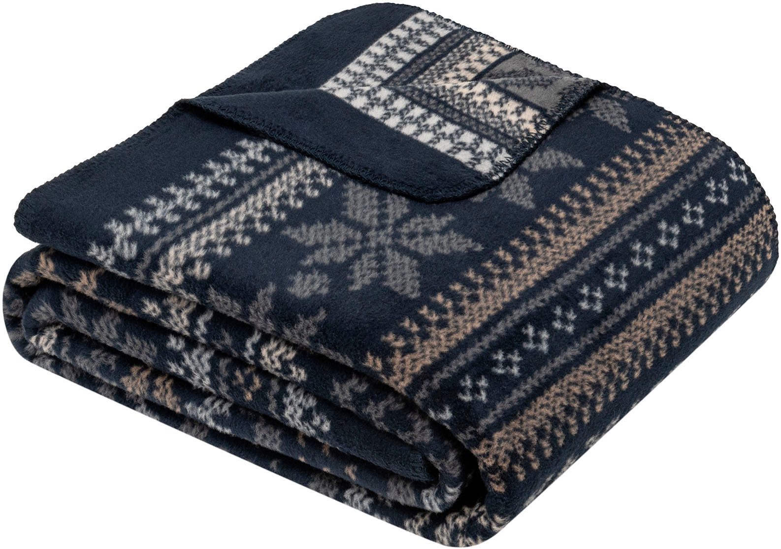 Wohndecke Skien, IBENA, mit Norwegermuster günstig online kaufen