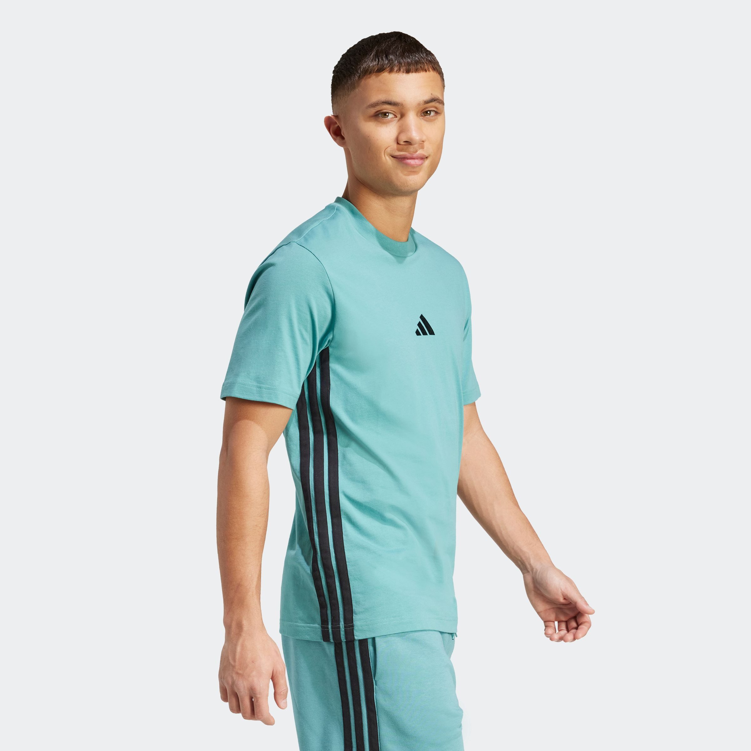 adidas Sportswear T-Shirt M 3S SJ T mit Rundhalsausschnitt, aus Baumwolle, günstig online kaufen