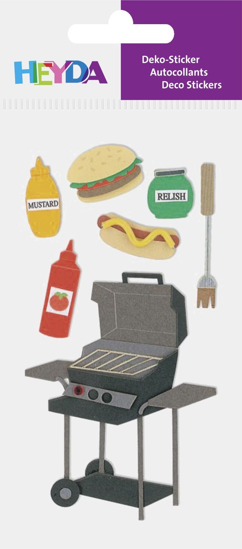 Etiketten Sticker-Mix BBQ 1 Blatt