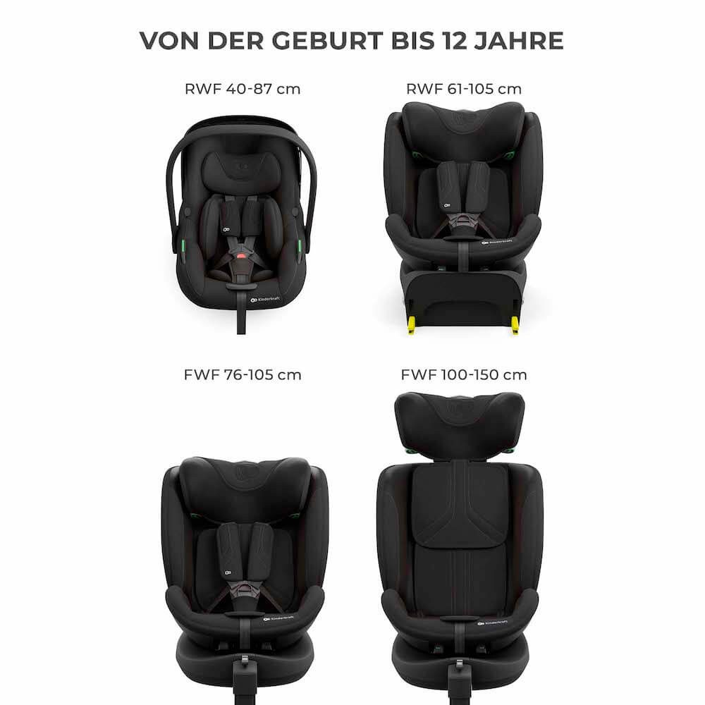 Kinderkraft Babyschale Endura Safe Modular System (Babyschale, Kindersitz und Isofix Base)