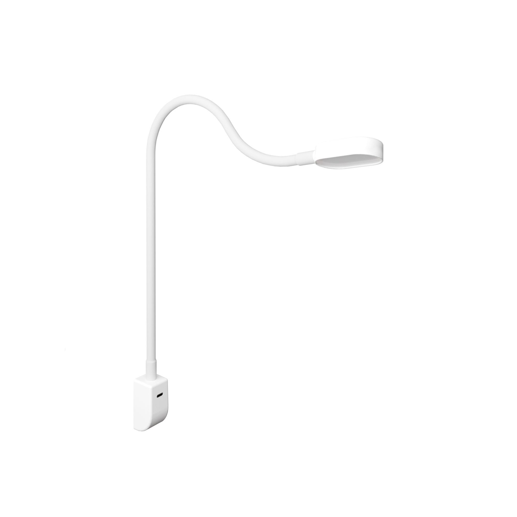 kalb Bettleuchte Ilios LED-Bettleuchte USB-C Wand- & Winkelmontage Flex Arm Dimmbar, Touch-Dimm-Schalter mit Memory, Warmweiß