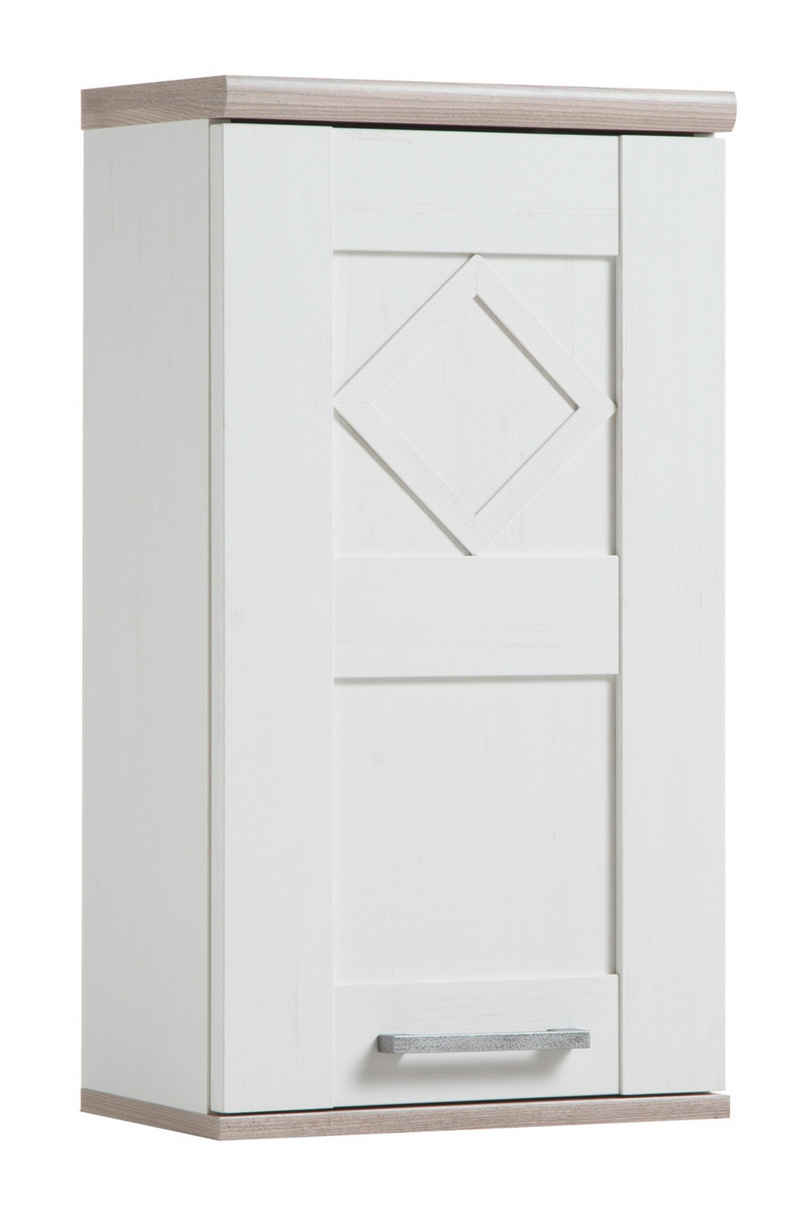 Vito Hängeschrank COUNTRY, Anderson Pinie Dekor, Nelson Eiche Dekor, (1-St) 1 Tür, 1 Einlegeboden, B 38 x H 67 x T 24 cm, Badmöbel