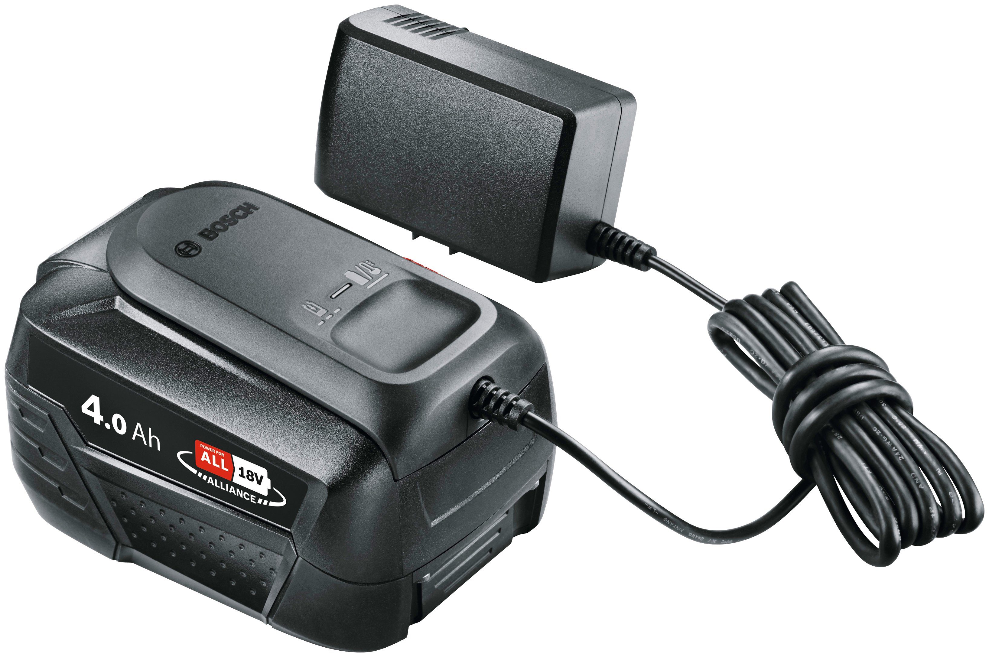 Bosch Home & Garden Akku Starter-Set, 18 V, 4 Ah, inkl. Ladegerät