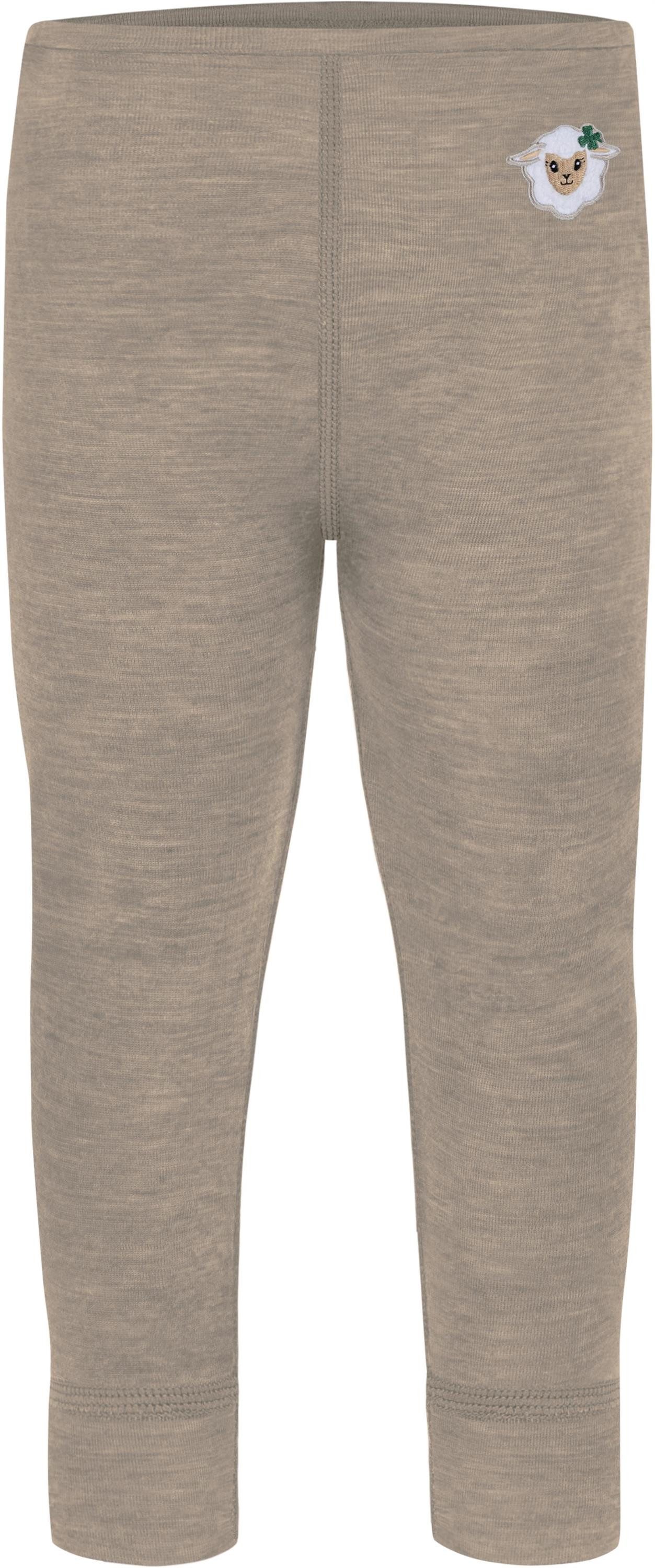normani Langarmwickelbody Merino Body Langarm und Baby Merino Hose Baby Winterset Strampler-Set Woll Schlafanzug aus 100 % Merinowolle