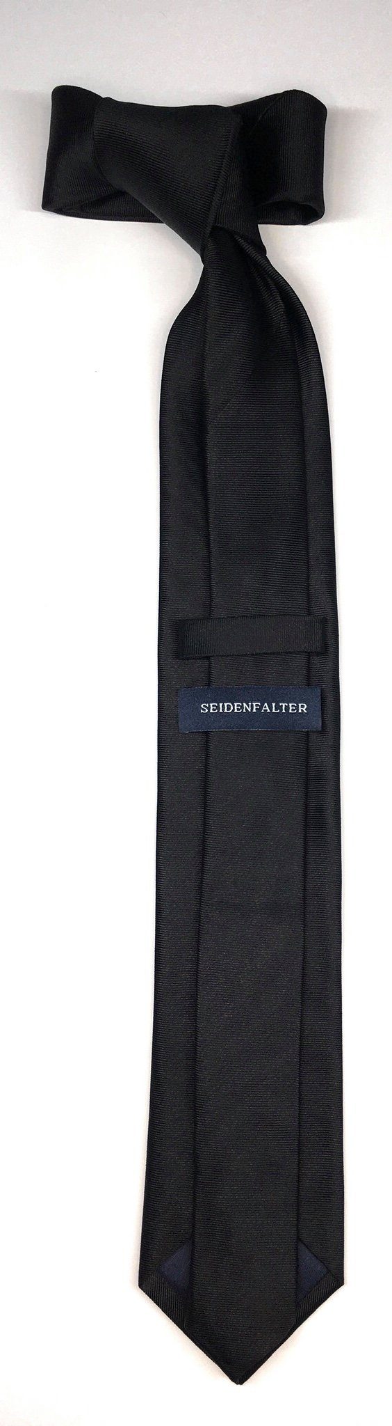 edlen Krawatte Seidenfalter Krawatte Krawatte Schwarz Uni Uni Design 7cm Seidenfalter Seidenfalter im