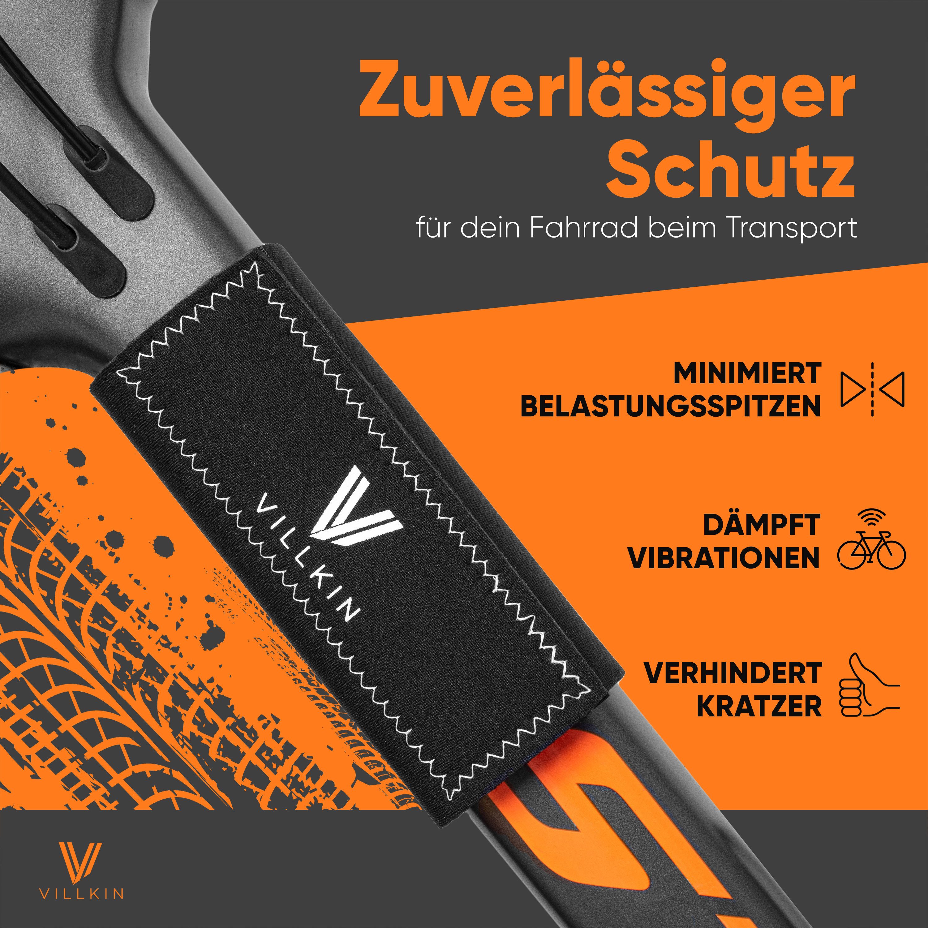 Villkin Fahrradrahmen Schutz, Rhamenschutzpolster, Transportschutz, Rhamenschutzhülle (3St), 3-er Set