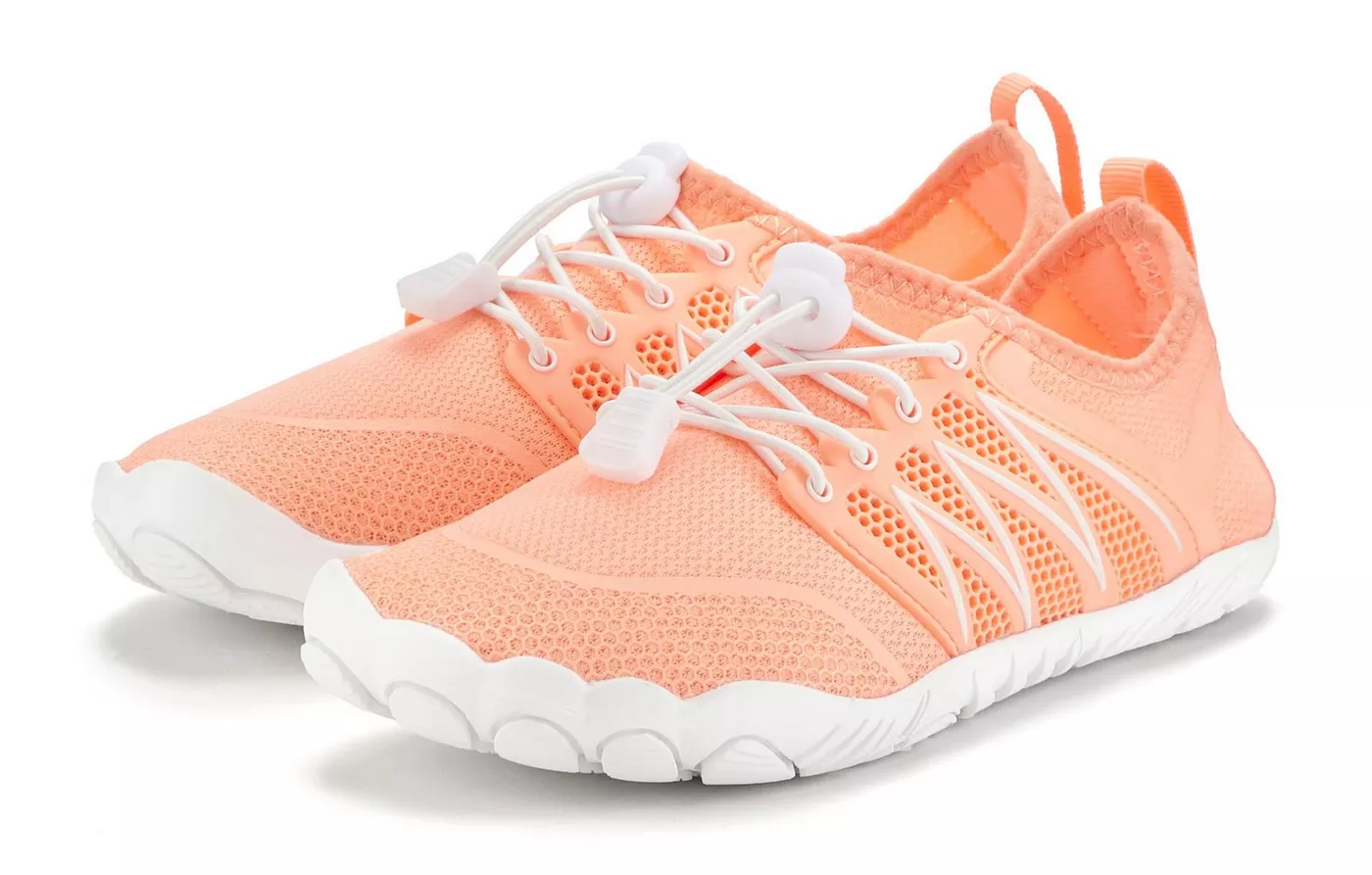 VENICE BEACH Badelatsche, Badeschuhe, Badeschlappe, Barfußschuh, leichter Slipper Aquaschuh Wasserschuh mit elastischen Bändern, schnelltrocknend VEGAN
