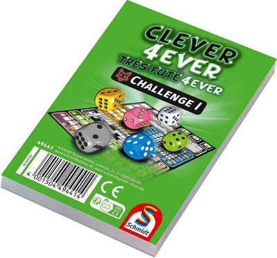 Schmidt Spiele Spiel, Clever 4ever, Challenge Block, 12 Stück