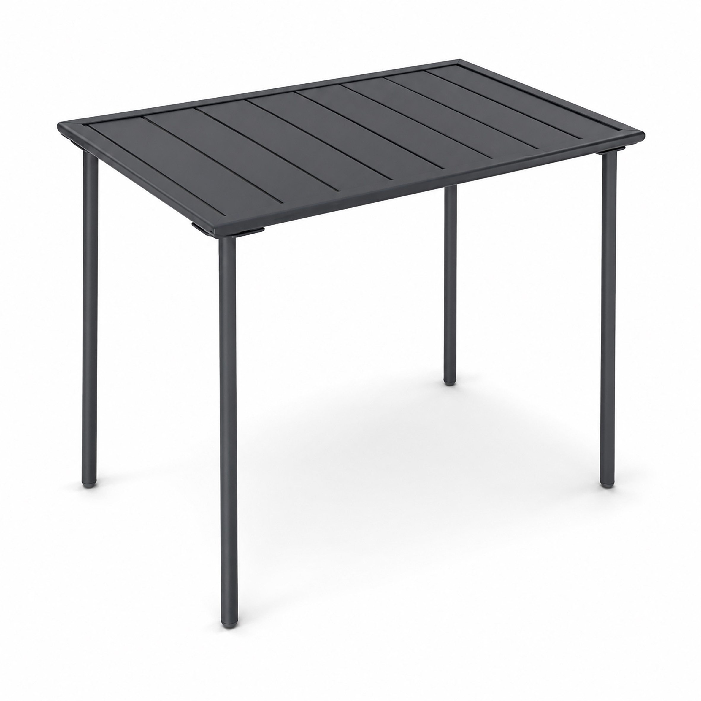 VCM Gartentisch Sumila B. 80 x T. 55 x H. 72 cm, wetterbeständiger Outdoor Tisch, verstellbare Füße, für die Terrasse – Bild 3 von 5
