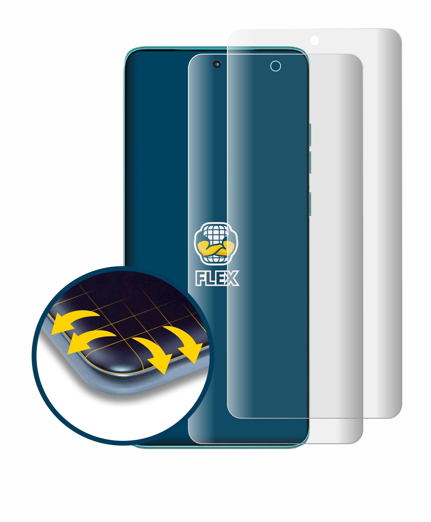 BROTECT Displayschutzfolie Fullscreen Schutzfolie für Motorola Edge 60 Fusion, 2 Stück, Displayschutz Folie Fullcover Klar Transparent – Bild 2 von 5