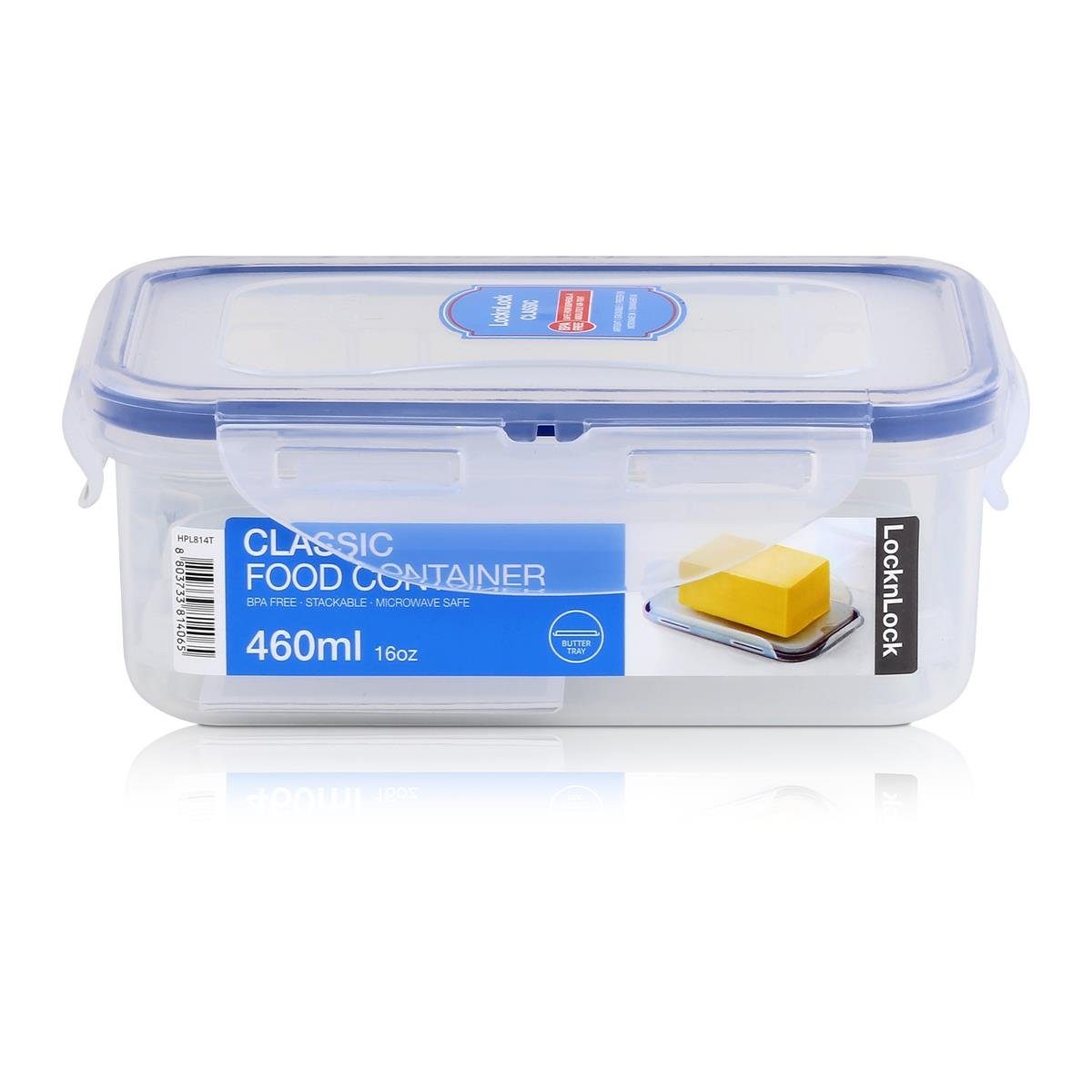 LocknLock Vorratsdose LocknLock Classic HPL814T Frischhaltedose 460ml - Luft & Wasserdicht (Kunststoff