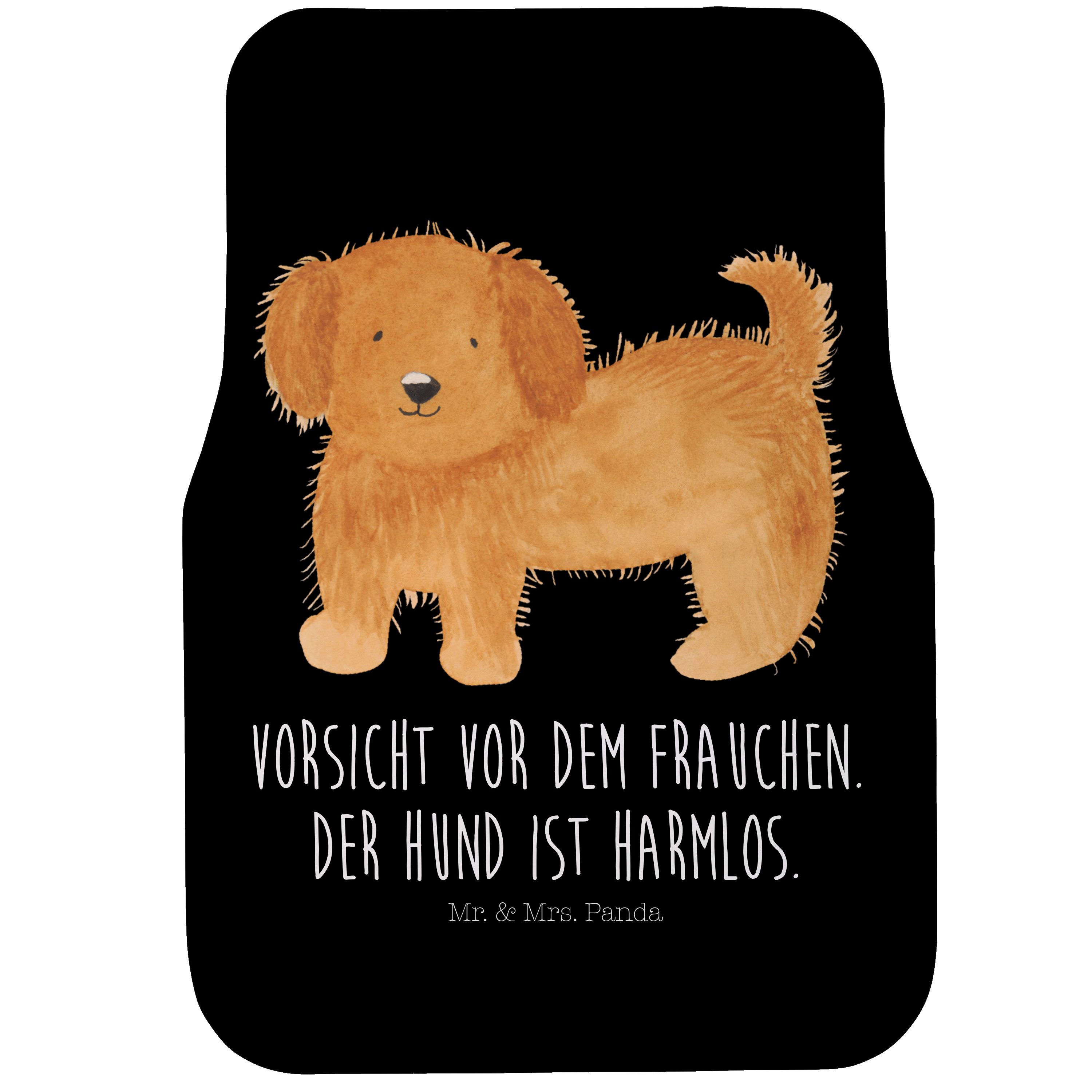 Fußmatte Hund flauschig - Weiß - Geschenk, Fahrer, Frauchen, Haustier,  Autofuß, Mr. & Mrs. Panda, Höhe: 0.5 mm
