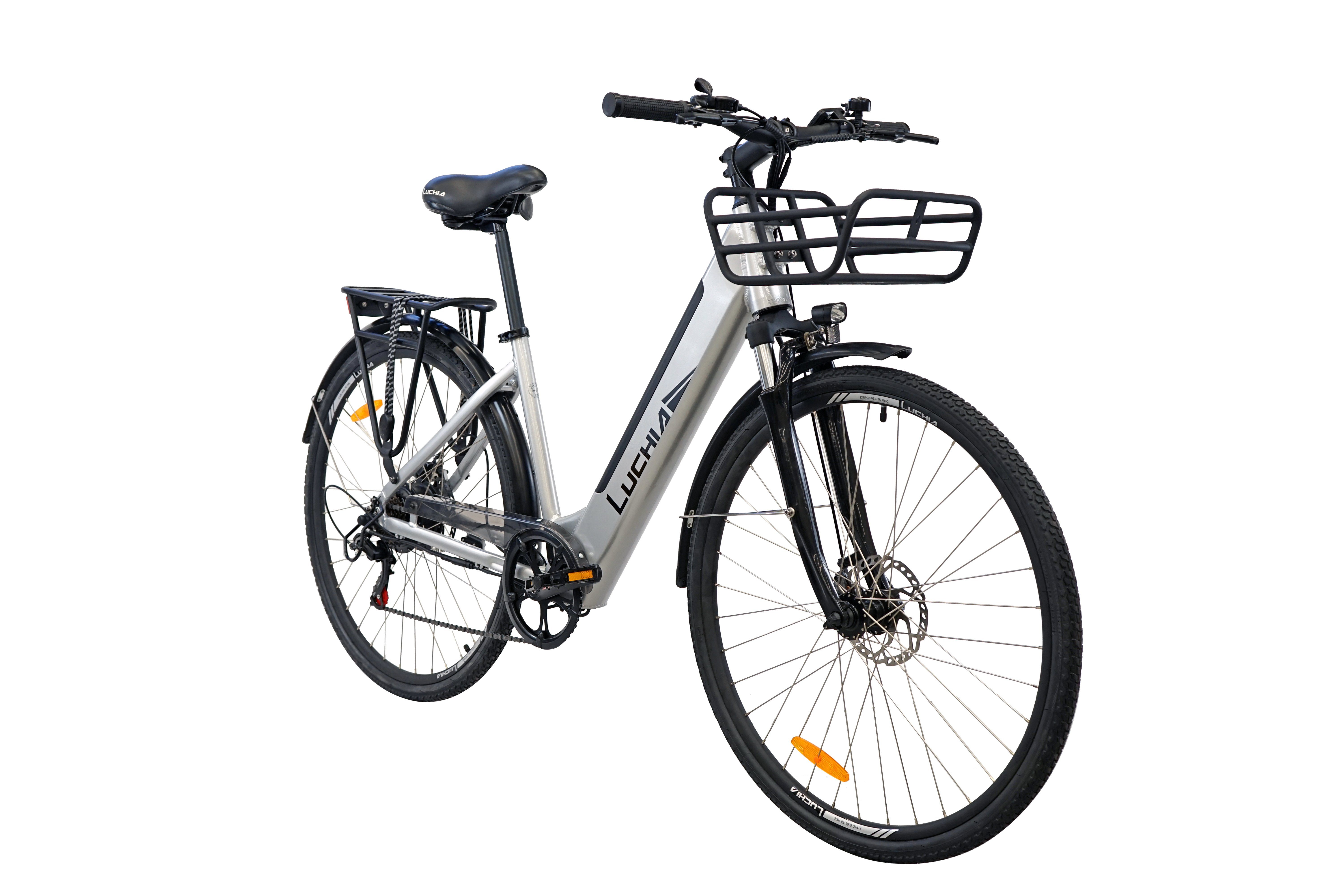 Max. 25km/h, Gang (Packung, bis 120kg, Akku-Schlüssel), cm, empfohlene Akku-Ladegerät, Korb 360 Wh Gepäckträger, mit 155-198 mit E-Bike 181×104×63 ARTURO, mit Heckmotor, LUCHIA cm, & Akku, Werkzeug, 6 Shimano, IP54 LCD-Display & mit Fahrergröße wasserdicht