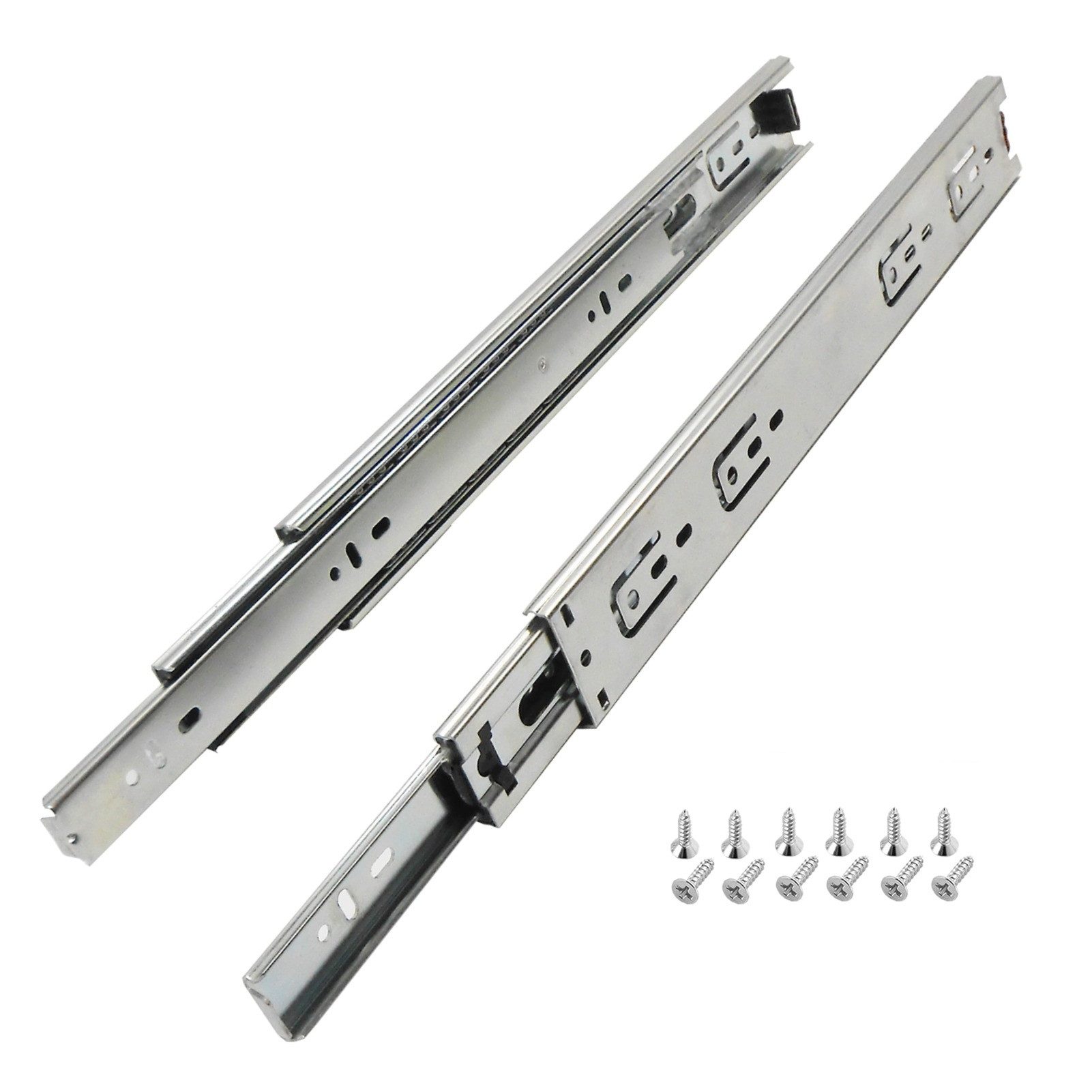 Wayne Hardware Auszug Schubladenführungen Vollauszug Schienensystem 45kg laden (Breite: 45 mm, 25.000-mal ausziehbar, Präzisions-Kugelgleitschiene, Dreiteiliger Vollauszug, Einfach zu installieren)