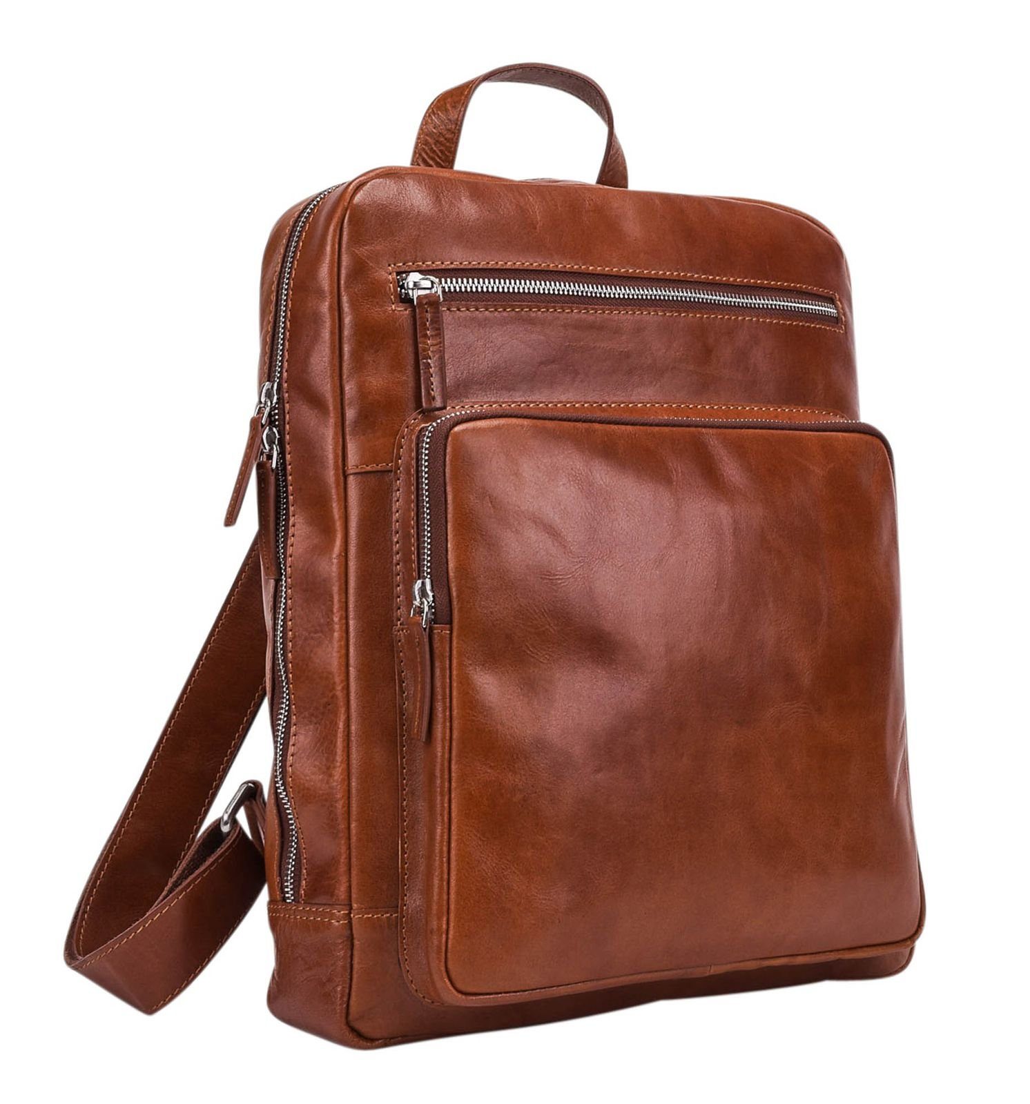 Leonhard Heyden Rucksack Cambridge Cognac (Set)