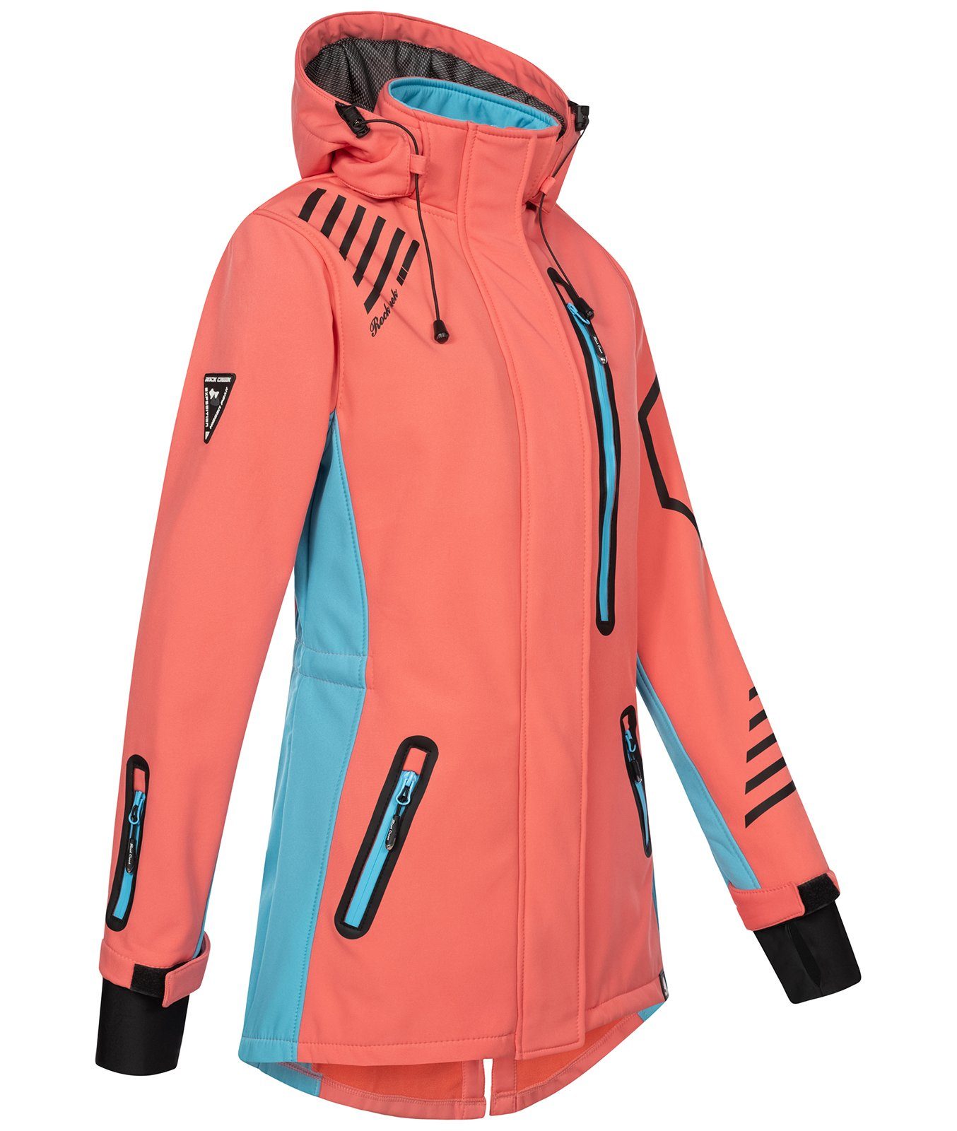 Rock Creek Softshelljacke Damen Softshellmantel Wanderjacke D-491