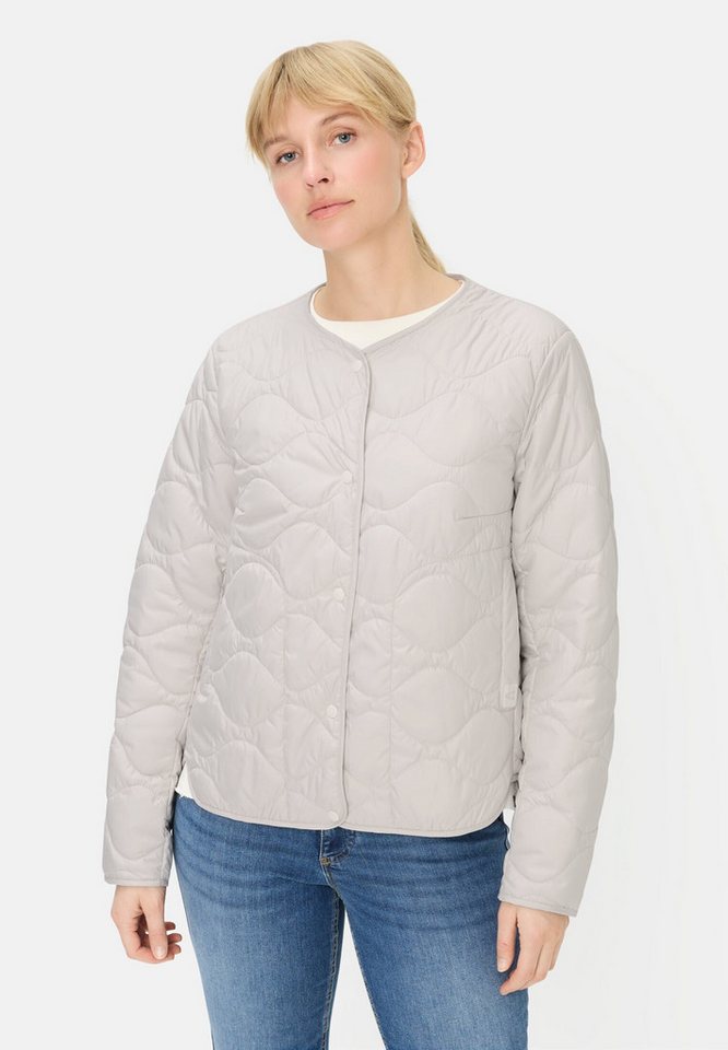 camel active Blouson mit Druckknopfleiste Langarm Markenlabel