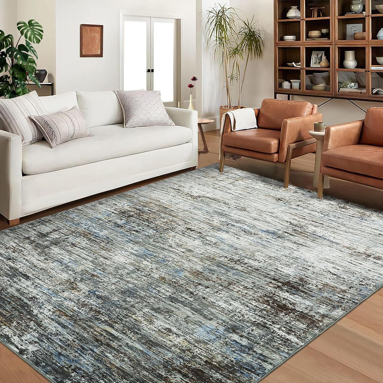 GarveeMore Teppich weiche moderne abstrakte Muster Teppiche, Maschine wasch günstig online kaufen