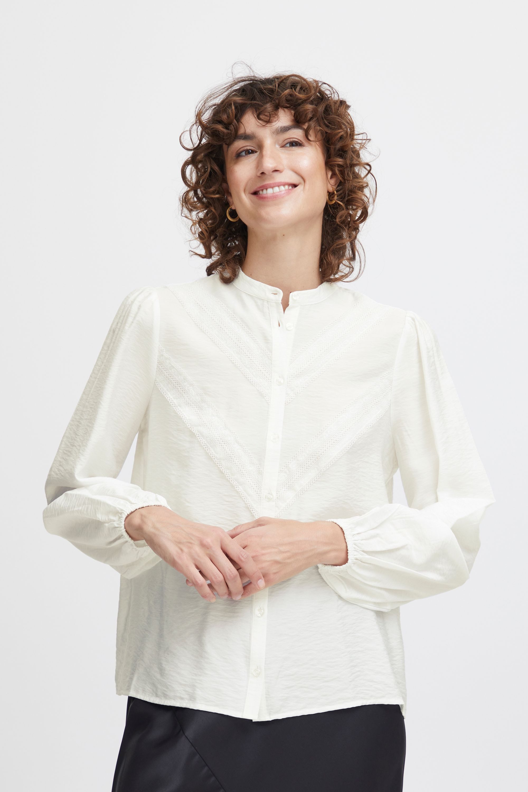 Langarmbluse BYILANO LACE SHIRT - 20813808
