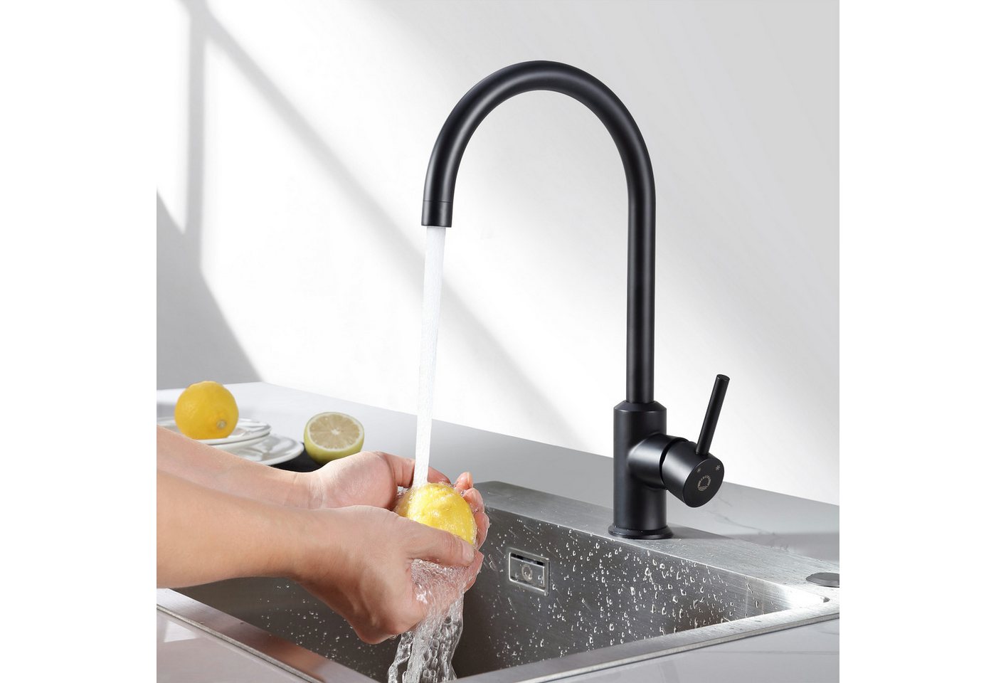 Thumbnail - CECIPA MAX Küchenarmatur Wasserhahn Küche Mischbatterie Küche 360° Drehbar Küche Armatur
