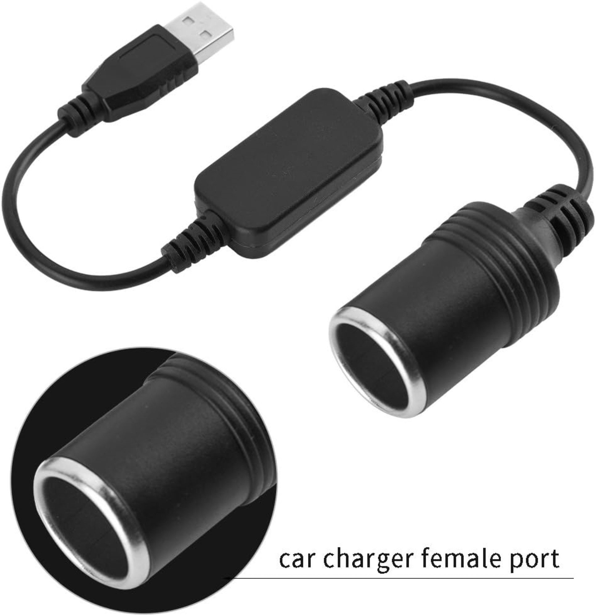 neue dawn USB auf KFZ Konverter 12V 1A - Dashcam, GPS, LED Strips Kompatibel KFZ Adapter (USB Betriebenden KFZ Adapter)