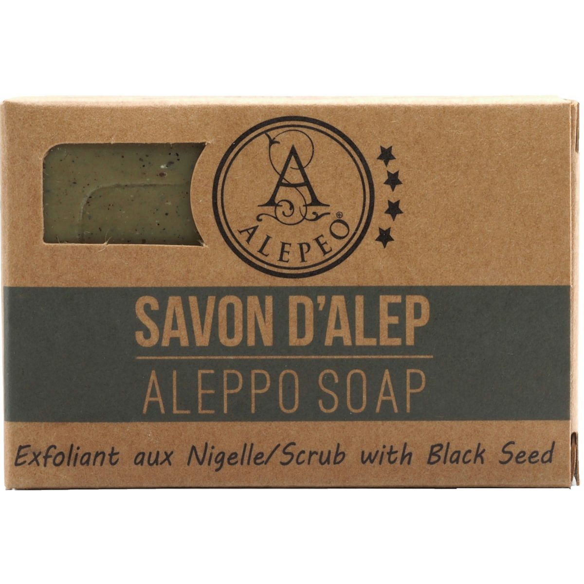 ALEPEO Handseife ALEPEO Aleppo Olivenölseife mit Schwarzkümmel 100 g