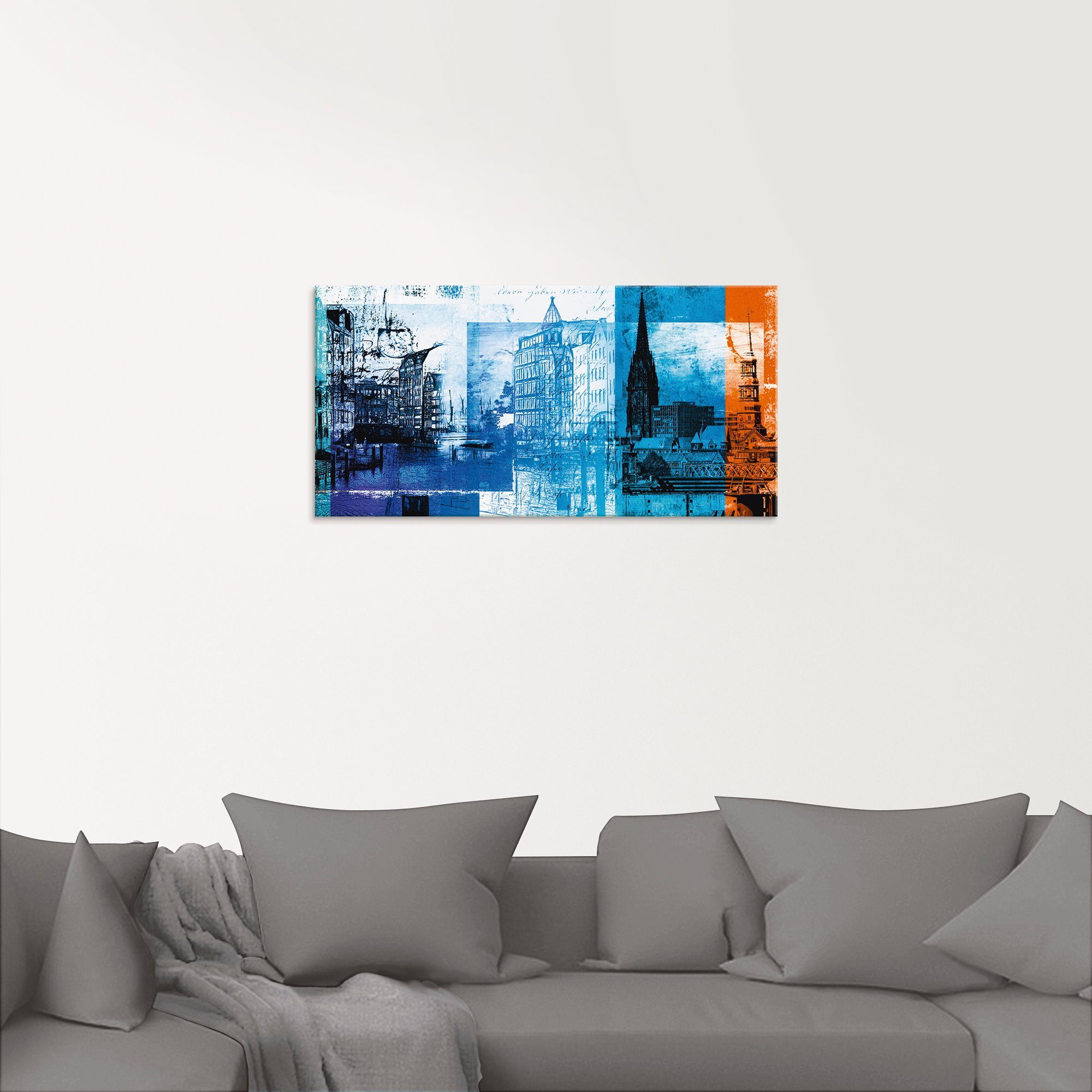 Artland Glasbild »Hamburg Collage IV«, Deutschland (1 Stück)-kaufen