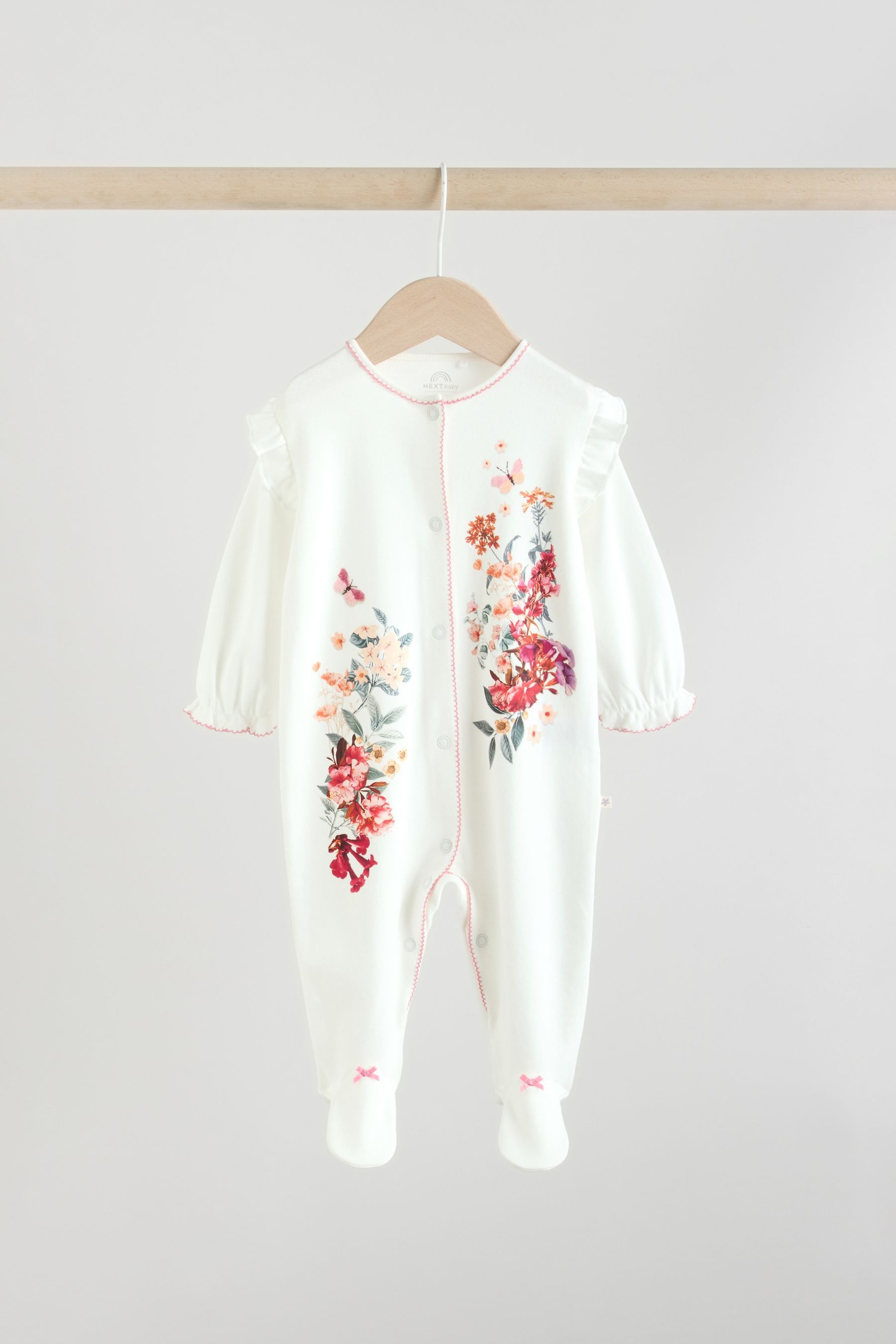 Next Schlafoverall Gerippte Babyschlafanzüge, 3er-Pack (3-tlg)