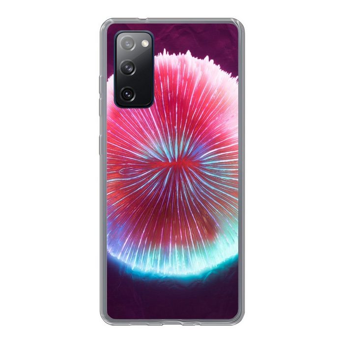 MuchoWow Handyhülle Neonfarbener Kreis Koralle Phone Case Handyhülle Samsung Galaxy S20 FE Silikon Schutzhülle