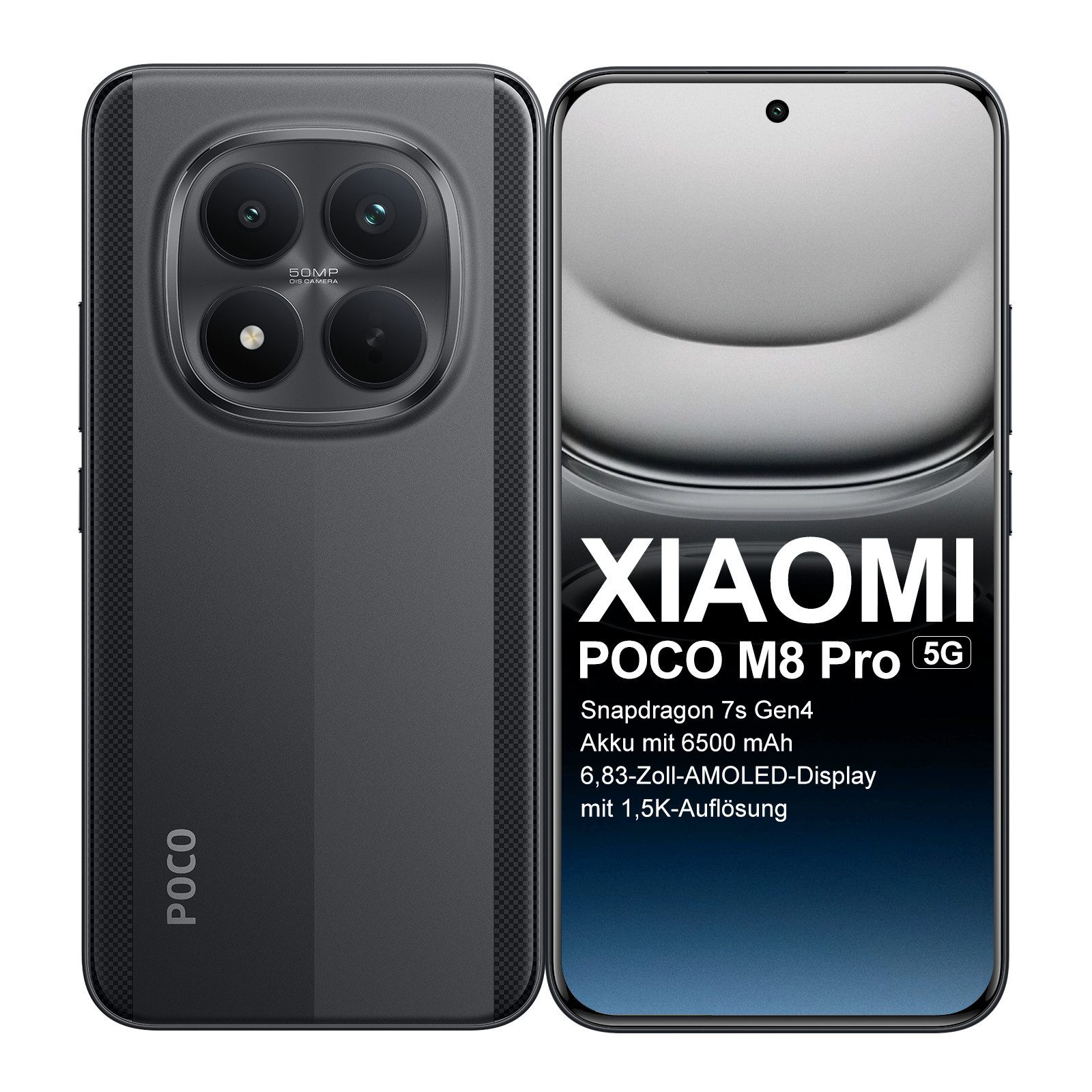 Xiaomi XIAOMI POCO M8 Pro 5G Smartphone (6.83 Zoll, 256 GB Speicherplatz)