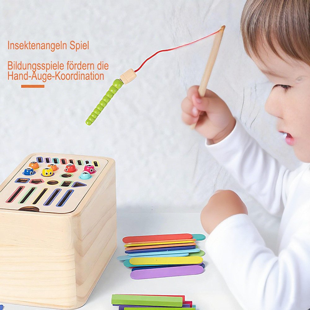 CLTYQ Lernspielzeug Montessori Spielzeug Ab 1 Jahr,5-In-1 Farbe Sortierspie günstig online kaufen