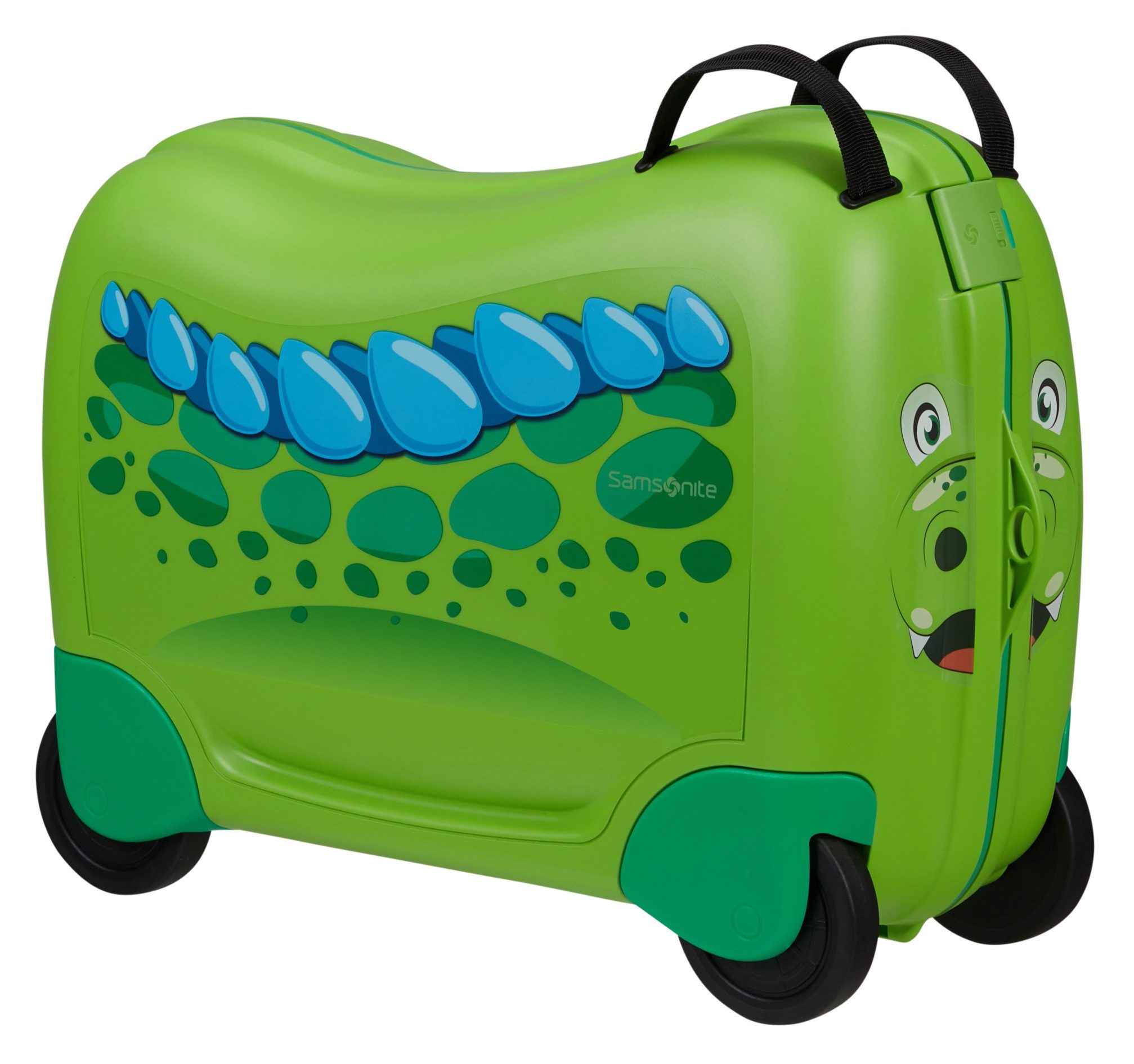 Samsonite Kinderkoffer DREAM2GO DINOSAUR D., 4 Rollen, Kindertrolley Kindergepäck Handgepäck zum Sitzen und Ziehen