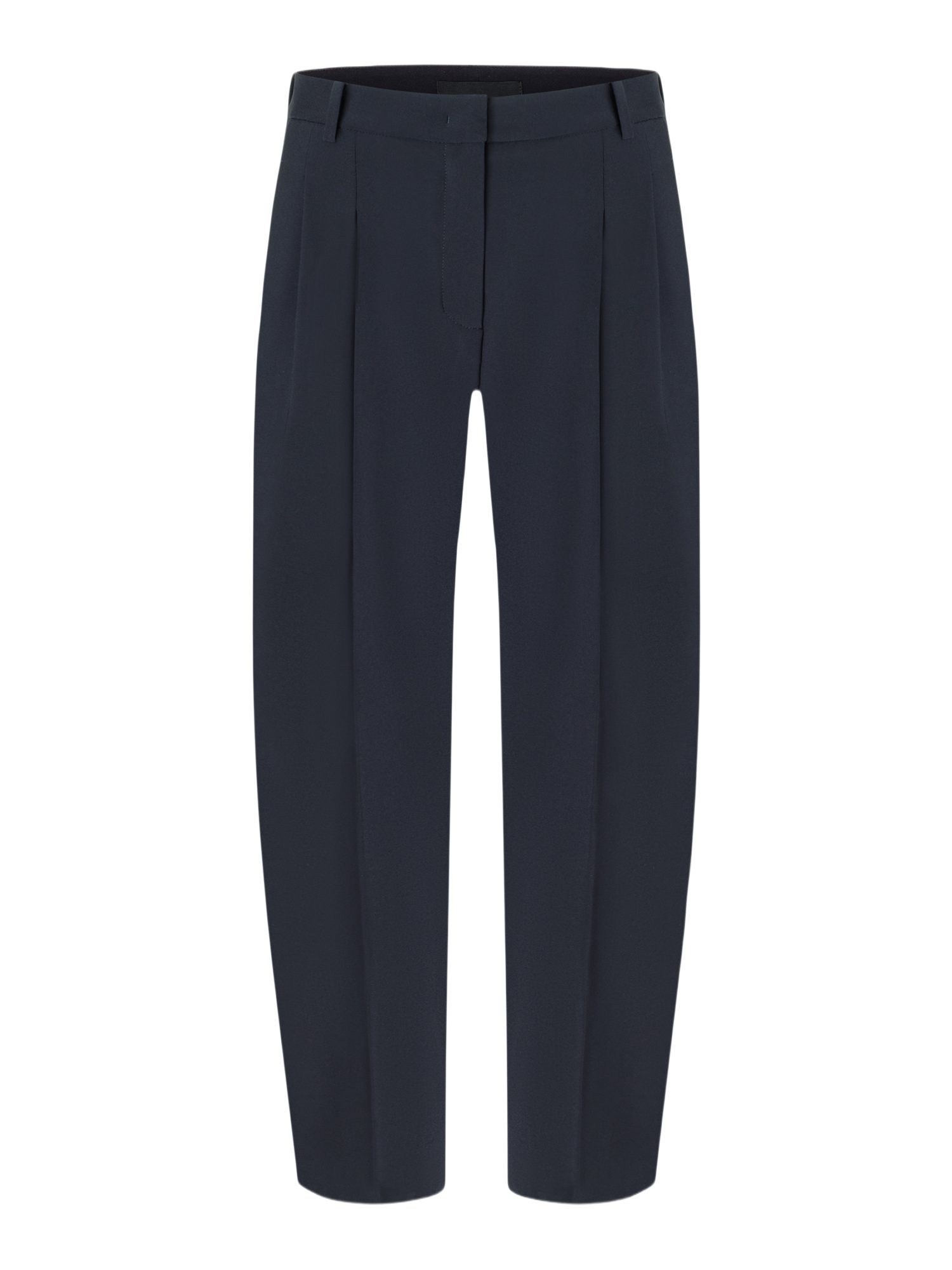 Cambio Stoffhose blau, Casual, Polyester, Unifarben, Weit, Mittel