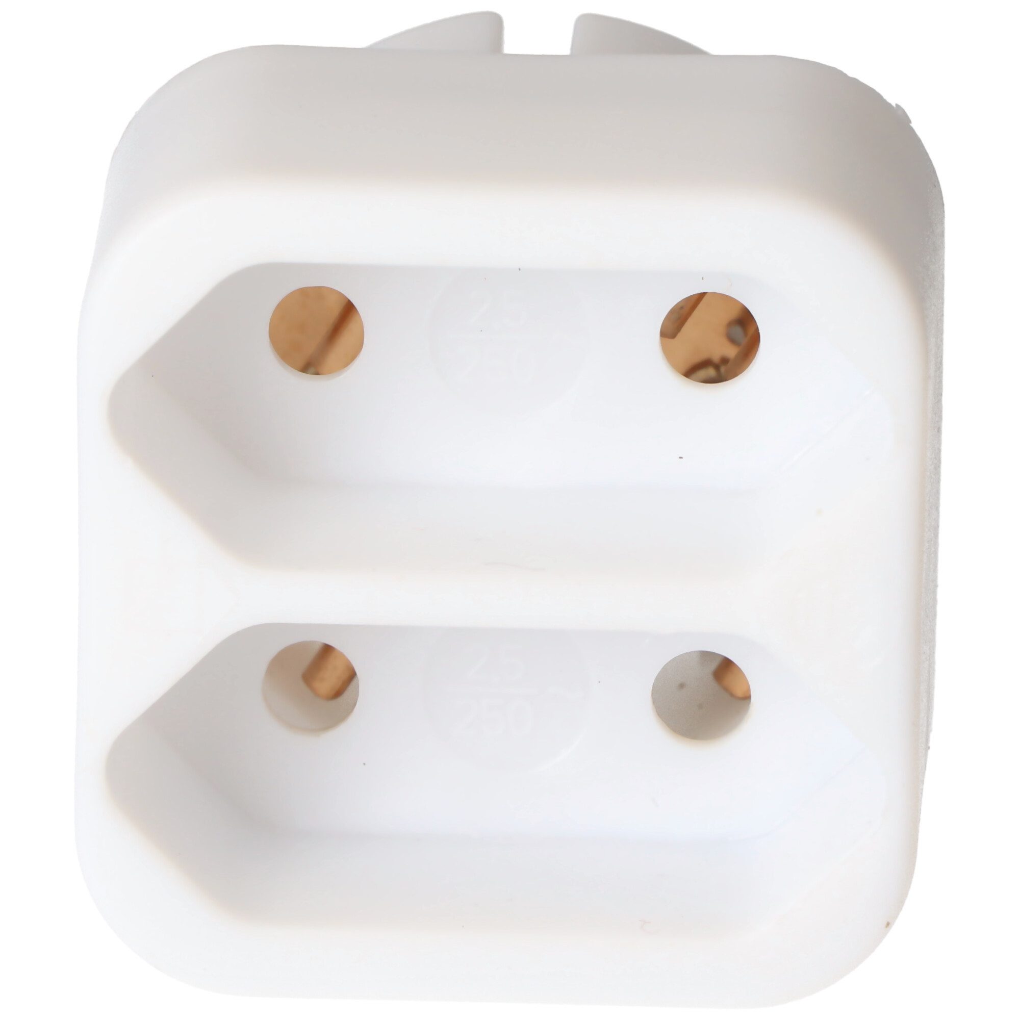 AccuCell Funksteckdose Multistecker 2x Euro weiß, 2fach Ausgang Steckdosenadapter in Weiß
