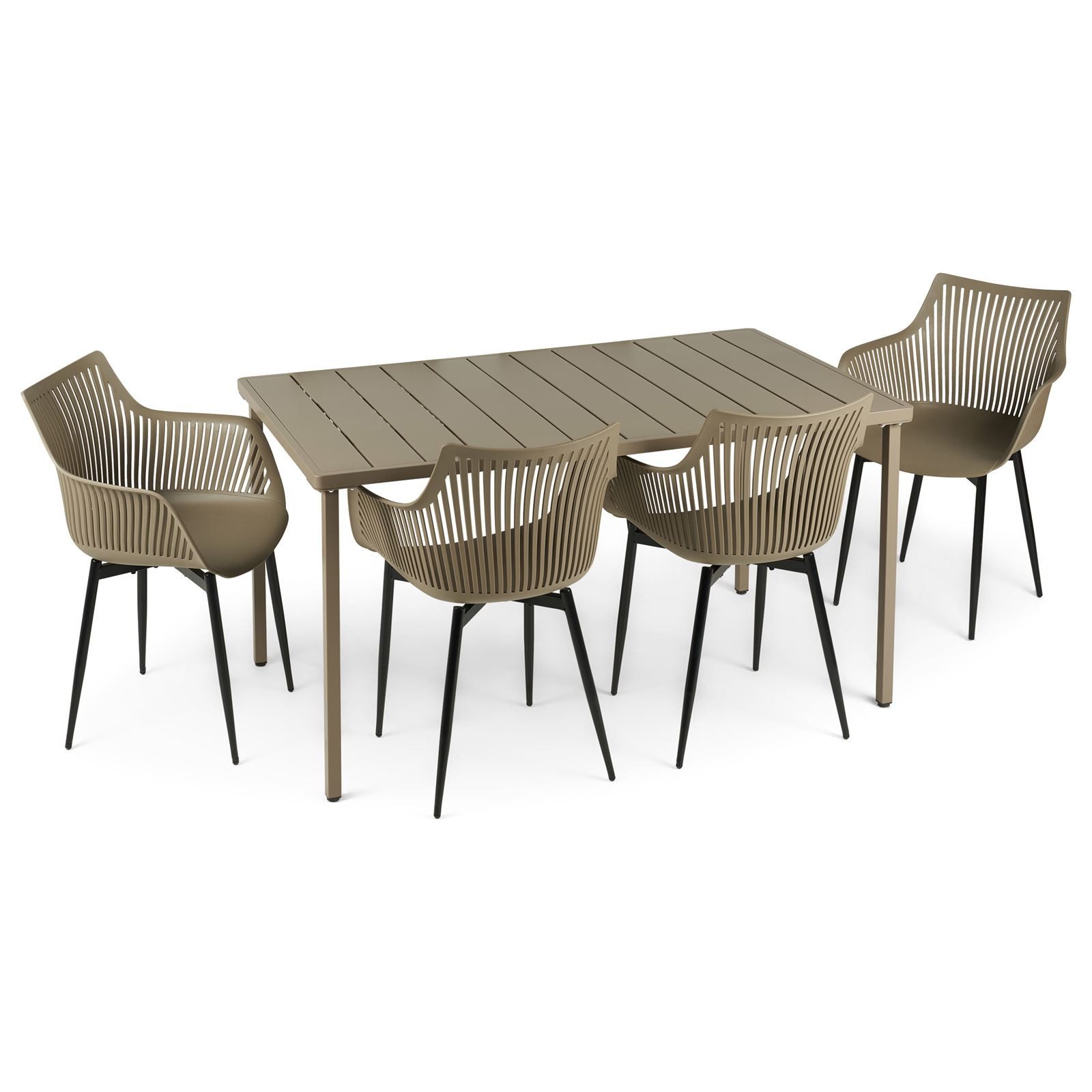 IDIMEX Garten-Essgruppe VIOLETTA, Wetterfeste Garten-Sitzgruppe mit günstig online kaufen