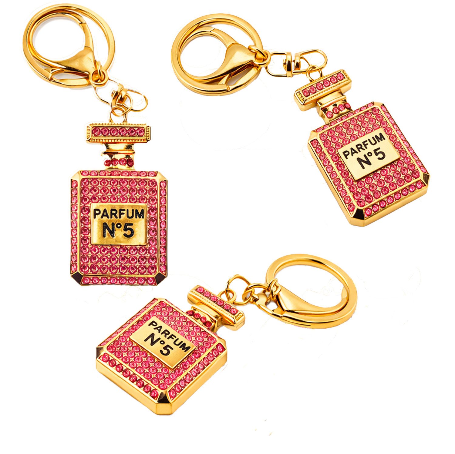 what the shop Schlüsselanhänger Taschenanhänger Parfum Look Gold mit Krista günstig online kaufen