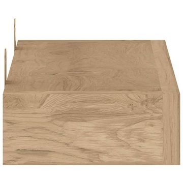 furnicato Wandregal Wandregale 2 Stk. 40x15x6 cm Massivholz Teak