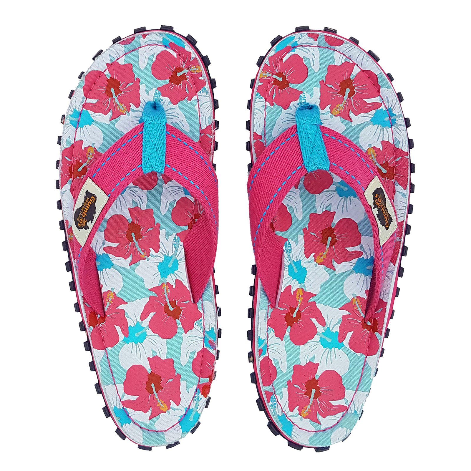 Islander geformten mixed mit Gumbies ergonomisch hibiscus 2209 Zehentrenner Fußbett