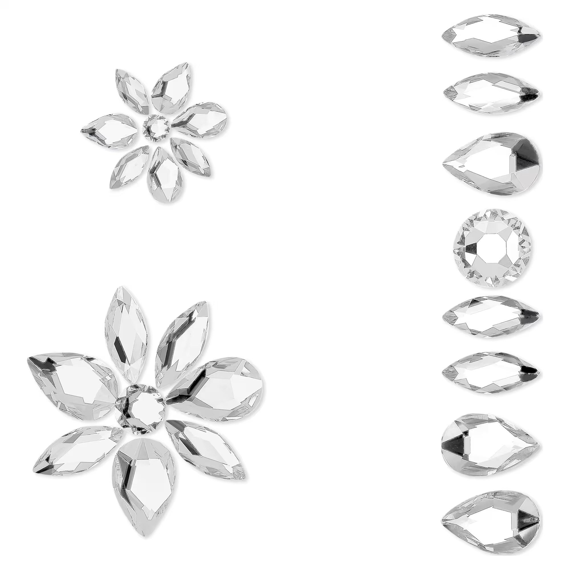 Swarovski Strass-Tattoo Körperschmuck-Set Crystal