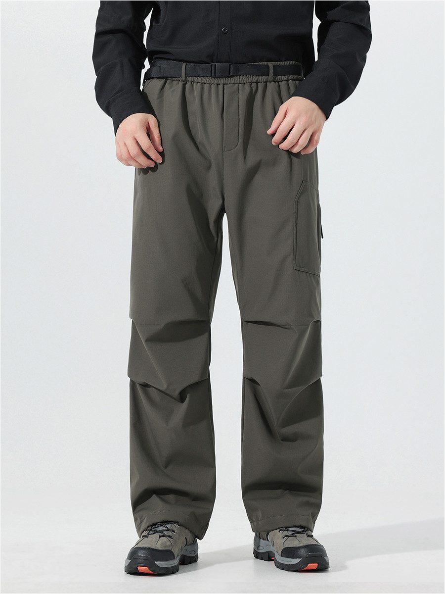 YOUTHUP Cargohose Herren Freizeithose mit Wärmefutter
