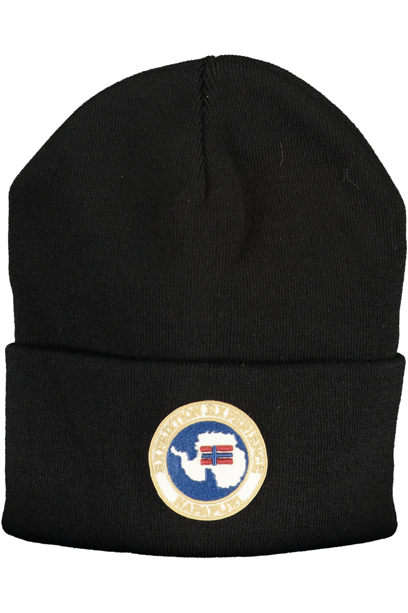 Napapijri Strickmütze Schwarze Herrenmütze mit Logo – Stilvolles Accessoire für jede Anw