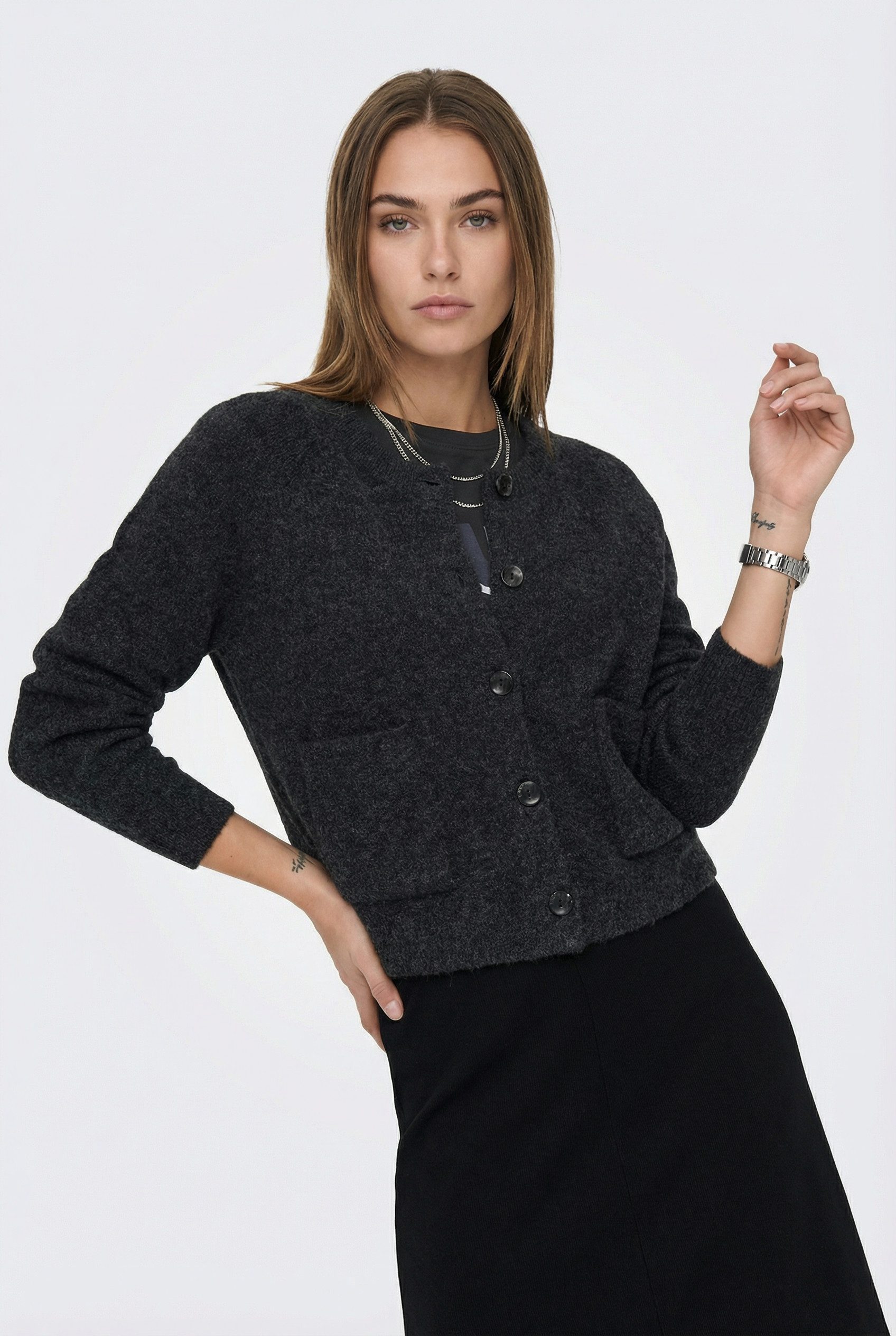 ONLY Strickjacke ONLPIEMONTE L/S CARDIGAN KNT NOOS Materialmix, regular fit günstig online kaufen