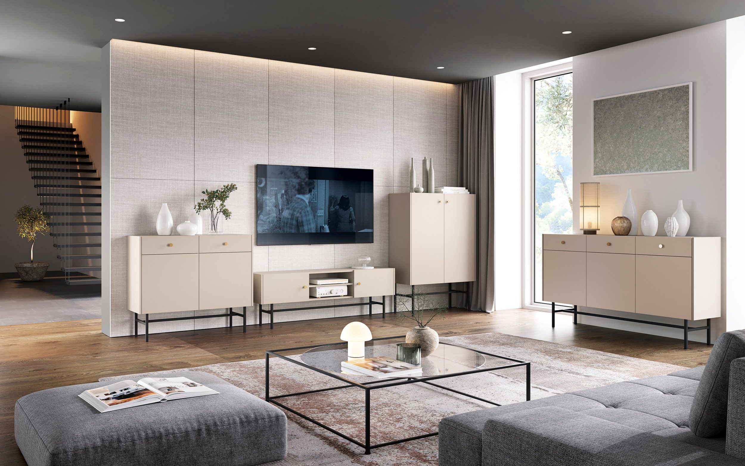 Compleo Schminktisch mit Schublade, Japandi design, Breite: 93 cm DAVS