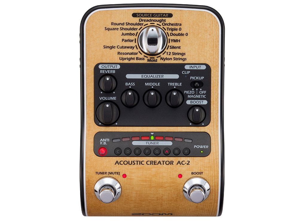 ZOOM E-Gitarre Zoom AC-2 Acoustic FX Pedal